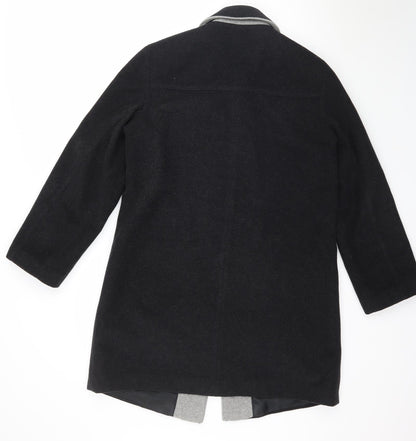 Womens UK Size 10 BHS Black Overcoat
