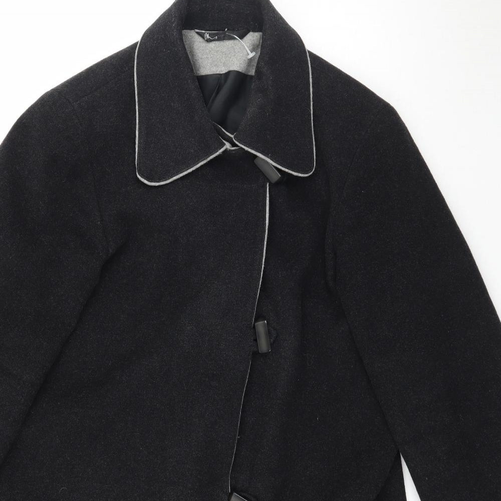 Womens UK Size 10 BHS Black Overcoat