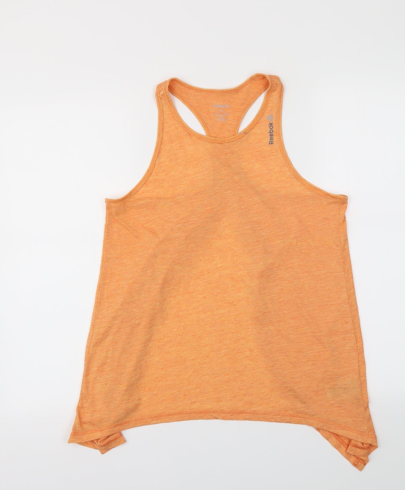 Reebok Womens Orange   Basic Tank Size S  - Open Back