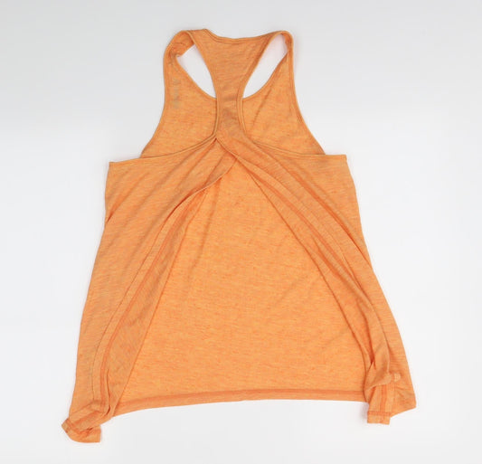 Reebok Womens Orange   Basic Tank Size S  - Open Back