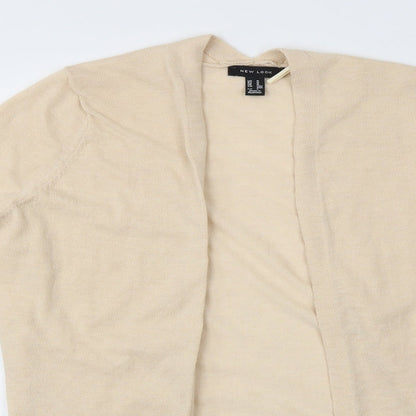 Womens UK Size M New Look Beige Cardigan Jumper