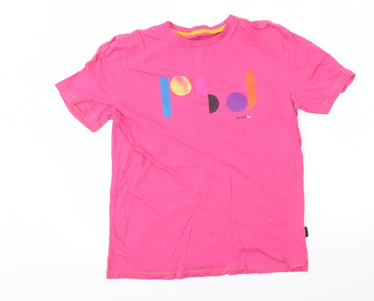 Womens UK Size S Preworn Pink Basic T-Shirt