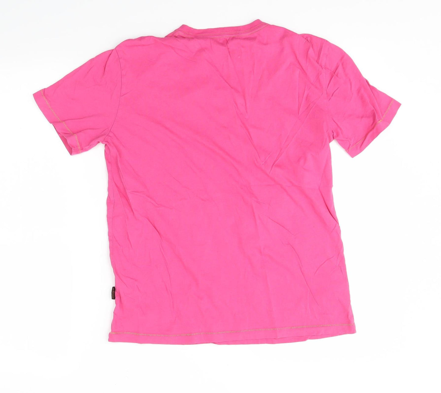 Womens UK Size S Preworn Pink Basic T-Shirt