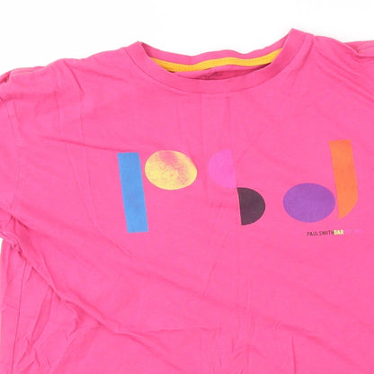 Womens UK Size S Preworn Pink Basic T-Shirt