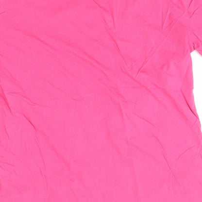 Womens UK Size S Preworn Pink Basic T-Shirt