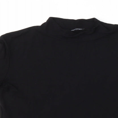 Womens UK Size 14 Roman Black Basic T-Shirt