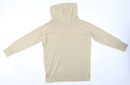 Womens UK Size L BM Beige Pullover Jumper