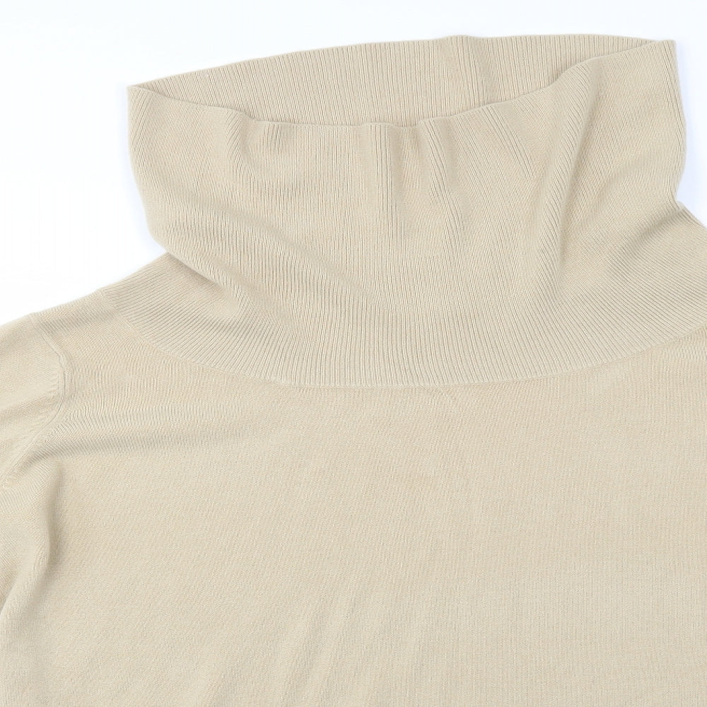 Womens UK Size L BM Beige Pullover Jumper