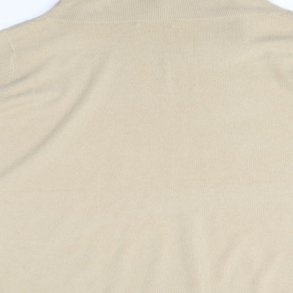 Womens UK Size L BM Beige Pullover Jumper