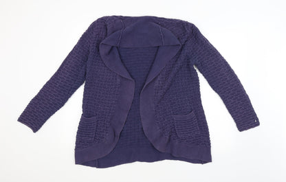 Gap Womens Purple Argyle/Diamond  Cardigan Jumper Size XL