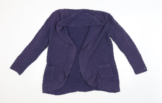Gap Womens Purple Argyle/Diamond  Cardigan Jumper Size XL