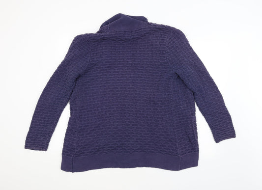 Gap Womens Purple Argyle/Diamond  Cardigan Jumper Size XL