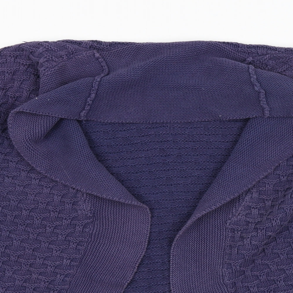 Gap Womens Purple Argyle/Diamond  Cardigan Jumper Size XL