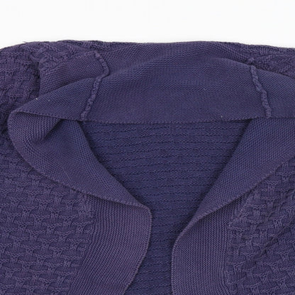 Gap Womens Purple Argyle/Diamond  Cardigan Jumper Size XL