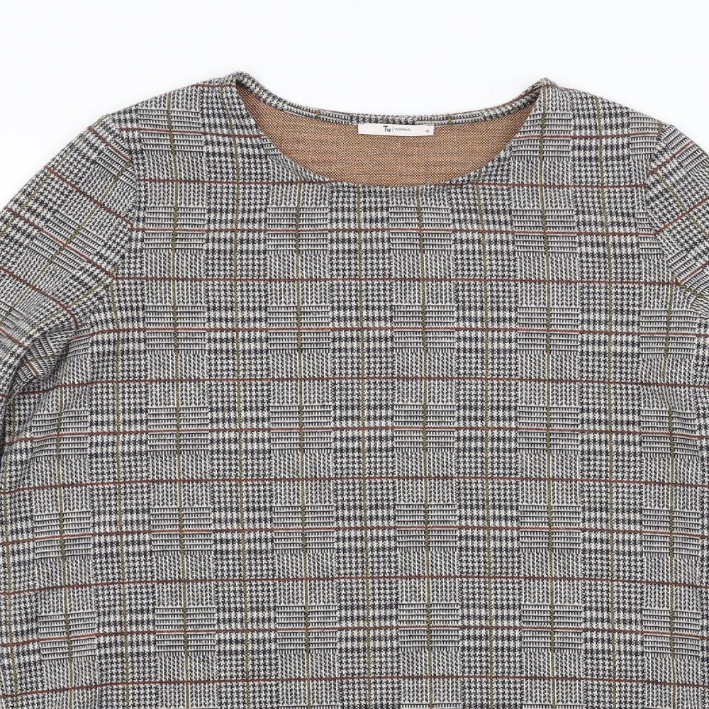 TU Womens Multicoloured Check  Pullover Jumper Size 14