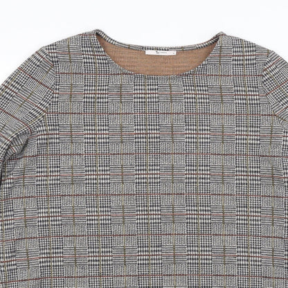 TU Womens Multicoloured Check  Pullover Jumper Size 14