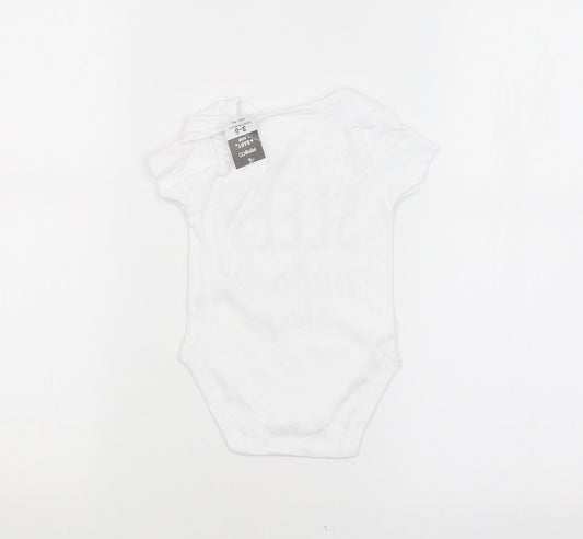 PEP&CO. Baby White   Babygrow One-Piece Size 3-6 Months