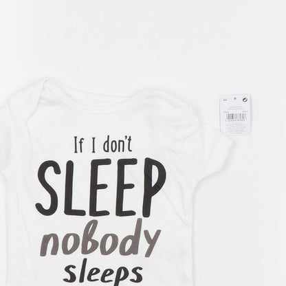 PEP&CO. Baby White   Babygrow One-Piece Size 3-6 Months