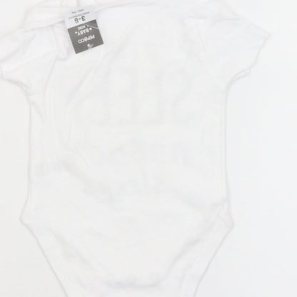 PEP&CO. Baby White   Babygrow One-Piece Size 3-6 Months