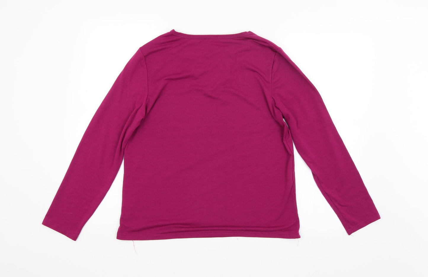 Womens UK Size  Preworn Purple Basic T-Shirt