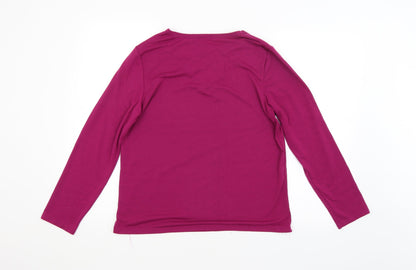 Womens UK Size  Preworn Purple Basic T-Shirt