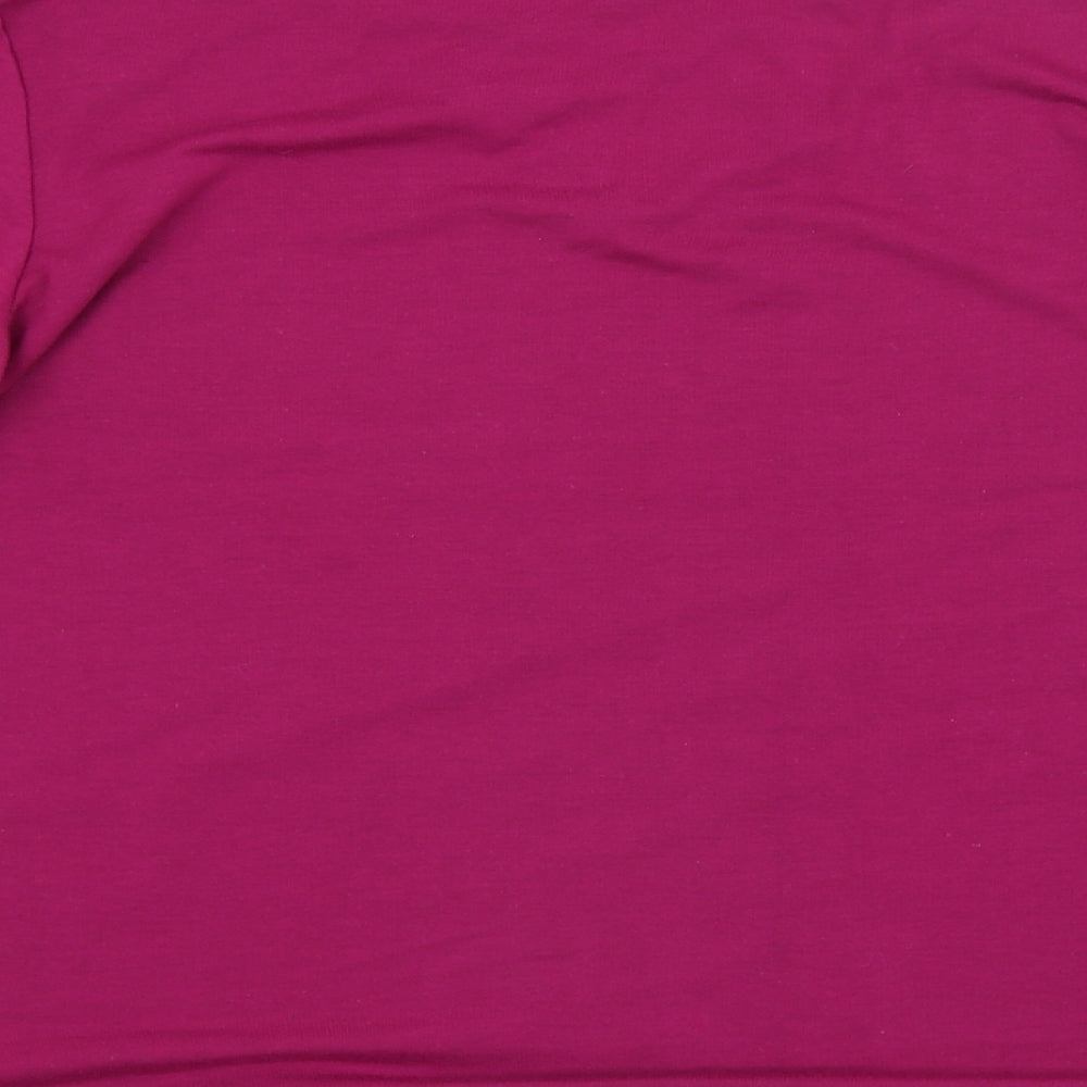 Womens UK Size  Preworn Purple Basic T-Shirt