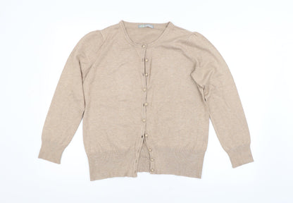 Womens UK Size  M&S Brown Cardigan Jumper