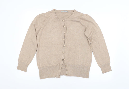 Womens UK Size  M&S Brown Cardigan Jumper