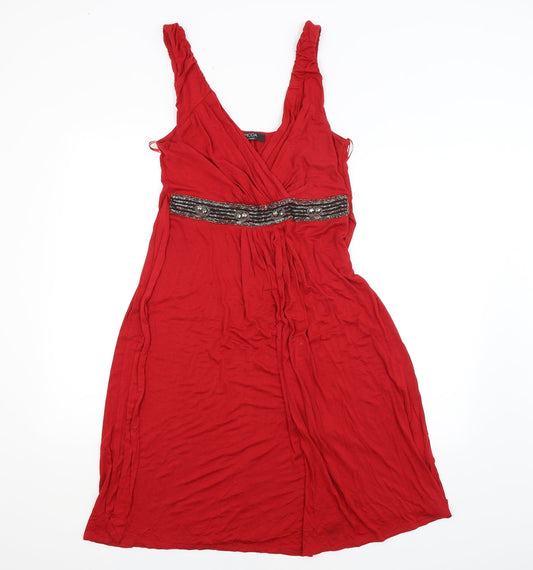 George Womens Red   A-Line  Size 12