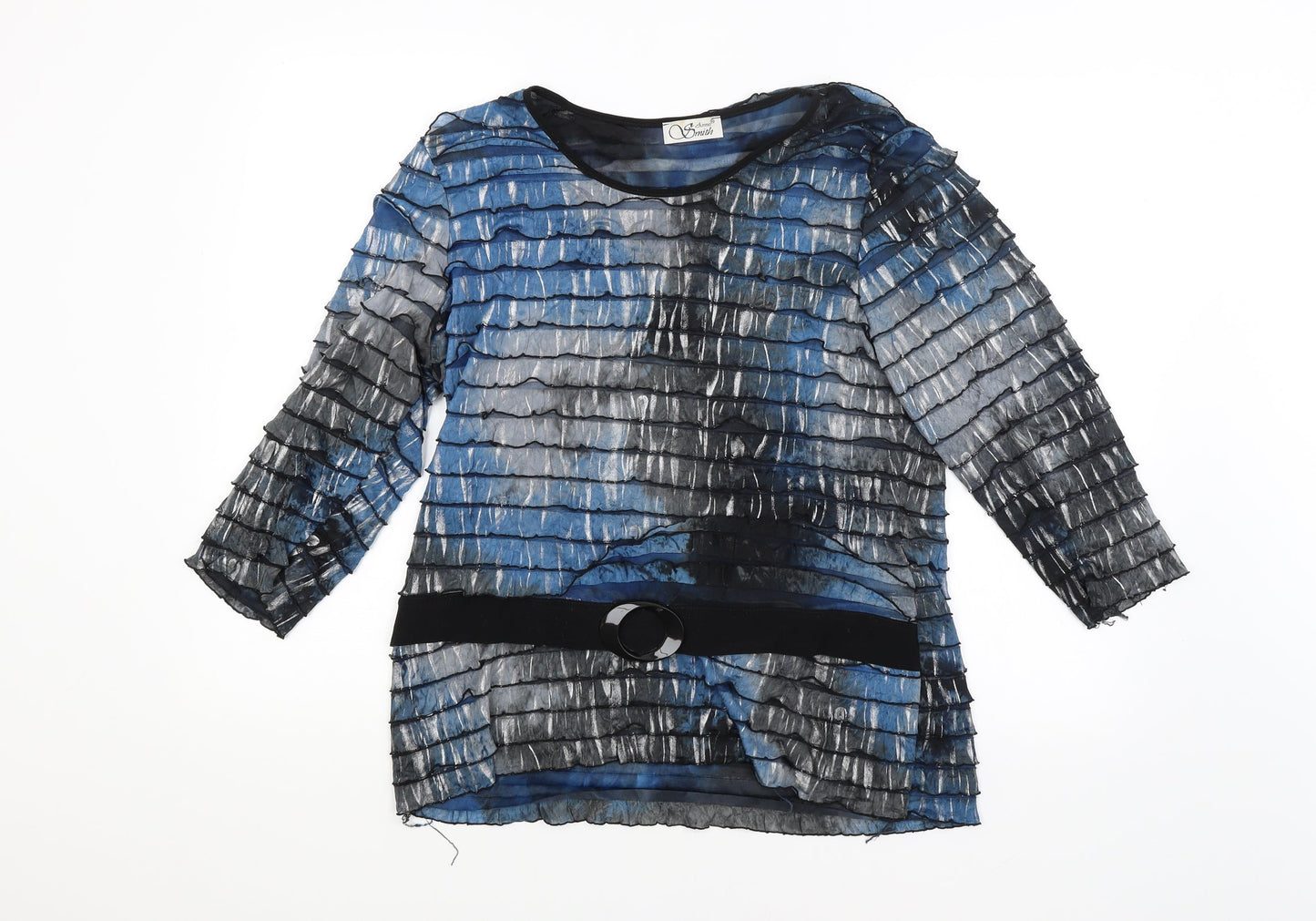 Womens UK Size 18 ANNE SMITH Multicoloured Basic Blouse
