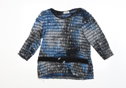 Womens UK Size 18 ANNE SMITH Multicoloured Basic Blouse