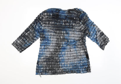 Womens UK Size 18 ANNE SMITH Multicoloured Basic Blouse