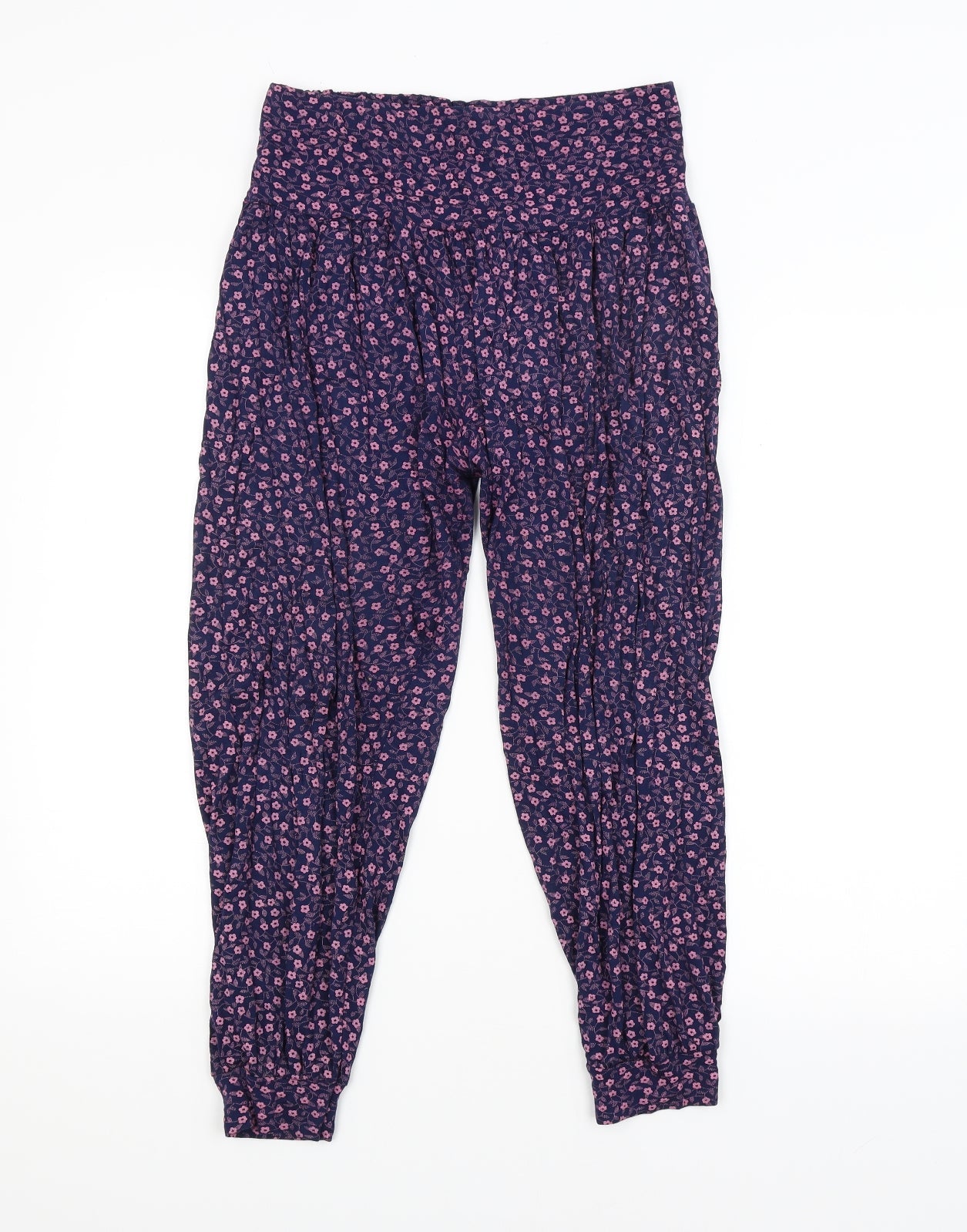 Womens UK Size M Preworn Regular Fit Bloomer Purple Trousers