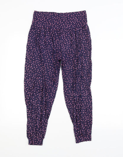Womens UK Size M Preworn Regular Fit Bloomer Purple Trousers