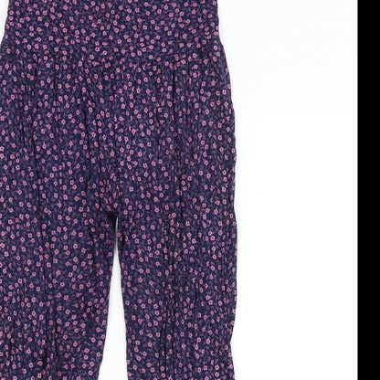 Womens UK Size M Preworn Regular Fit Bloomer Purple Trousers
