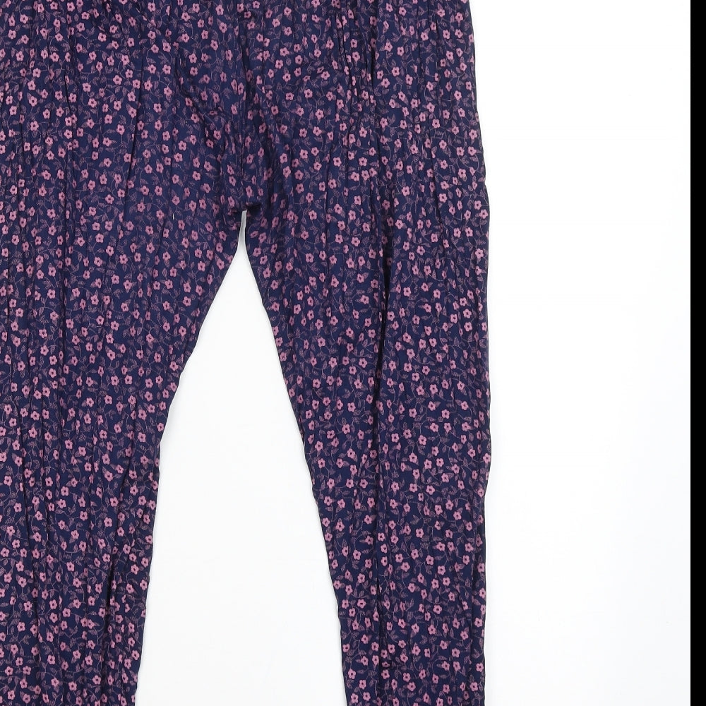 Womens UK Size M Preworn Regular Fit Bloomer Purple Trousers