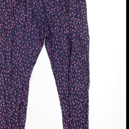 Womens UK Size M Preworn Regular Fit Bloomer Purple Trousers