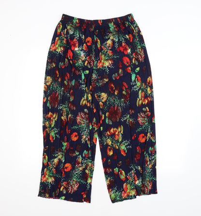 Womens UK Size  Preworn Regular Fit Bloomer Multicoloured Trousers