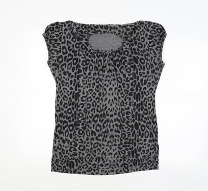Womens UK Size  Preworn Grey Basic Blouse