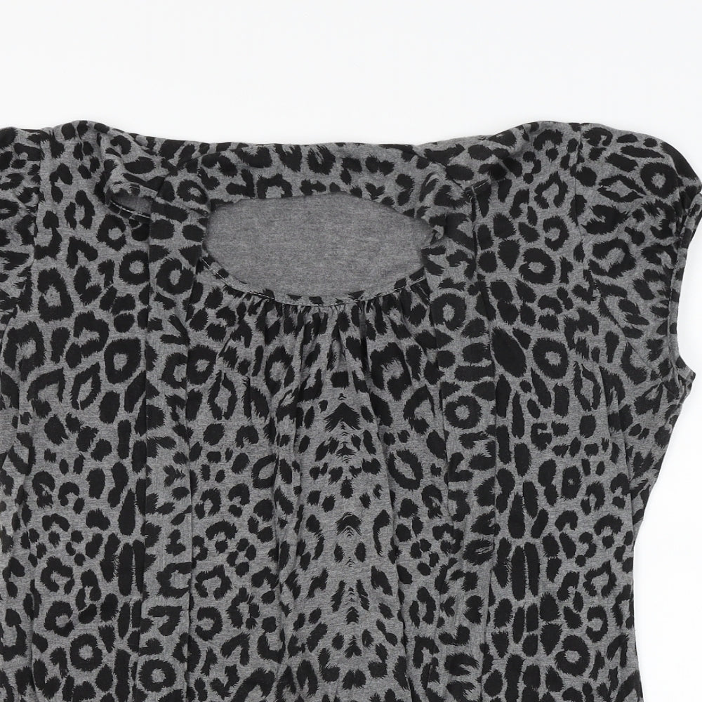 Womens UK Size  Preworn Grey Basic Blouse