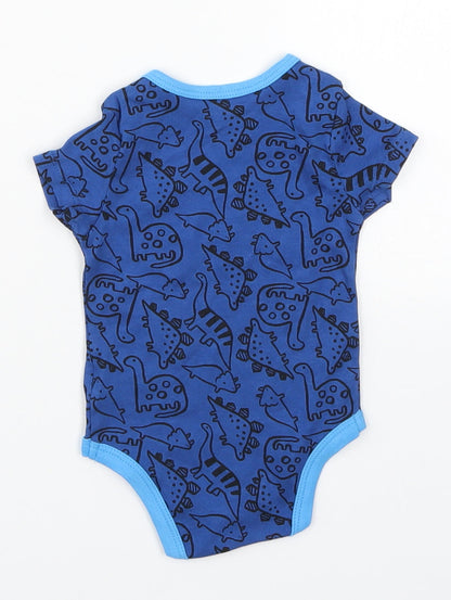 Pep&Co Boys Blue   Babygrow One-Piece Size 0-3 Months  - A-Roar-Able