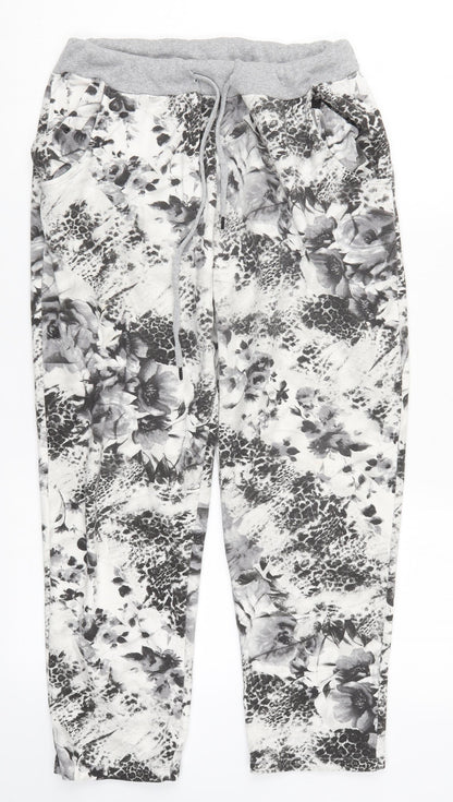Womens UK Size 27 in Preworn Regular Fit Sweatpants Grey Trousers