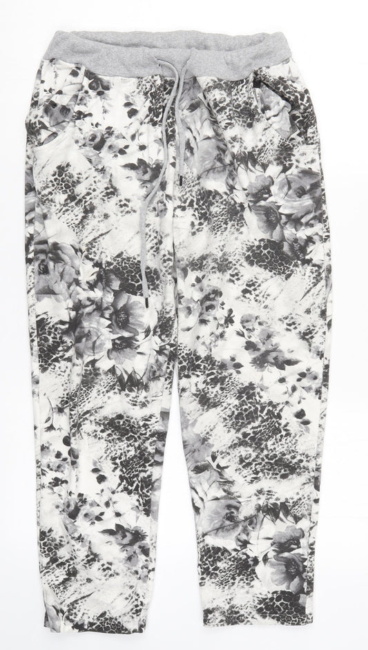 Womens UK Size 27 in Preworn Regular Fit Sweatpants Grey Trousers