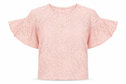 Womens UK Size 4 Atmosphere Pink Basic T-Shirt