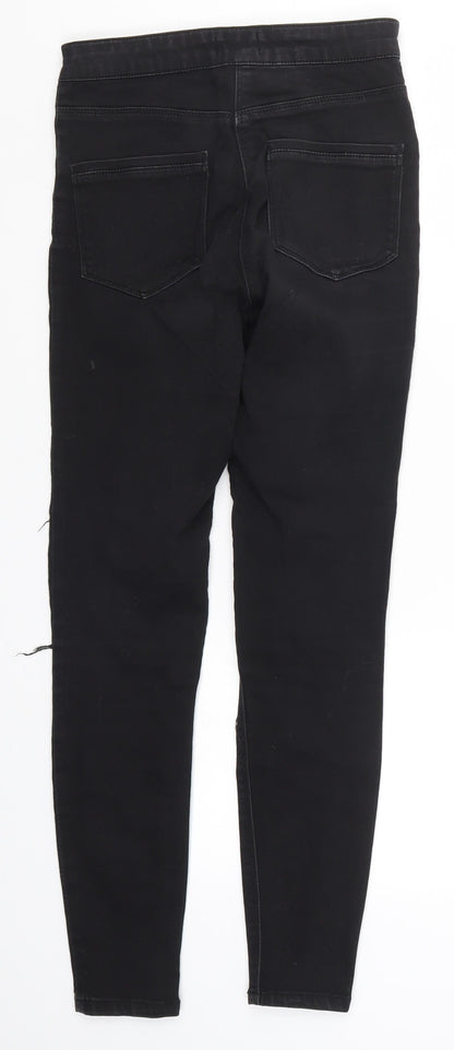 Matalan Womens Black  Denim Skinny Jeans Size 8 L27 in