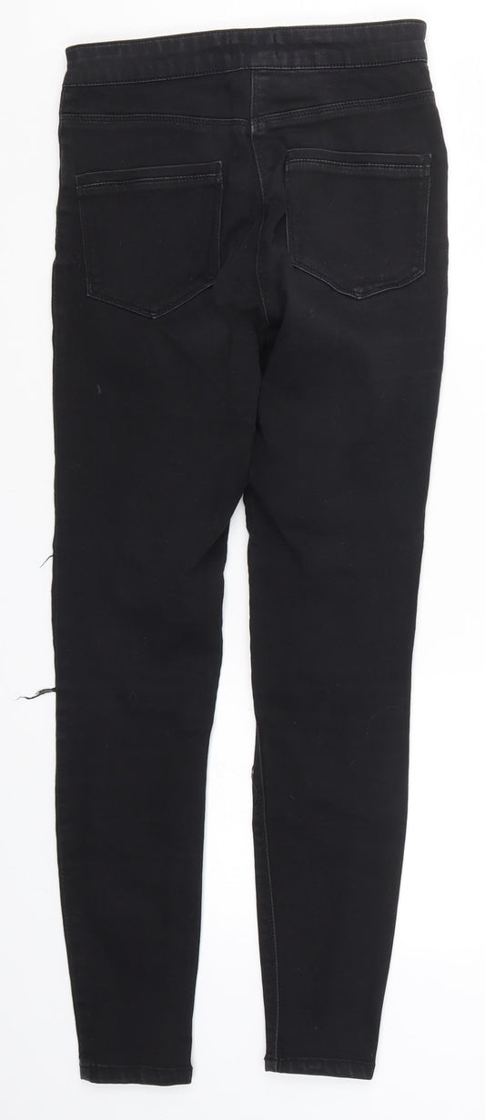 Matalan Womens Black  Denim Skinny Jeans Size 8 L27 in