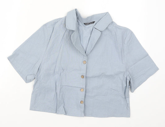 SheIn Womens Blue   Basic Button-Up Size M