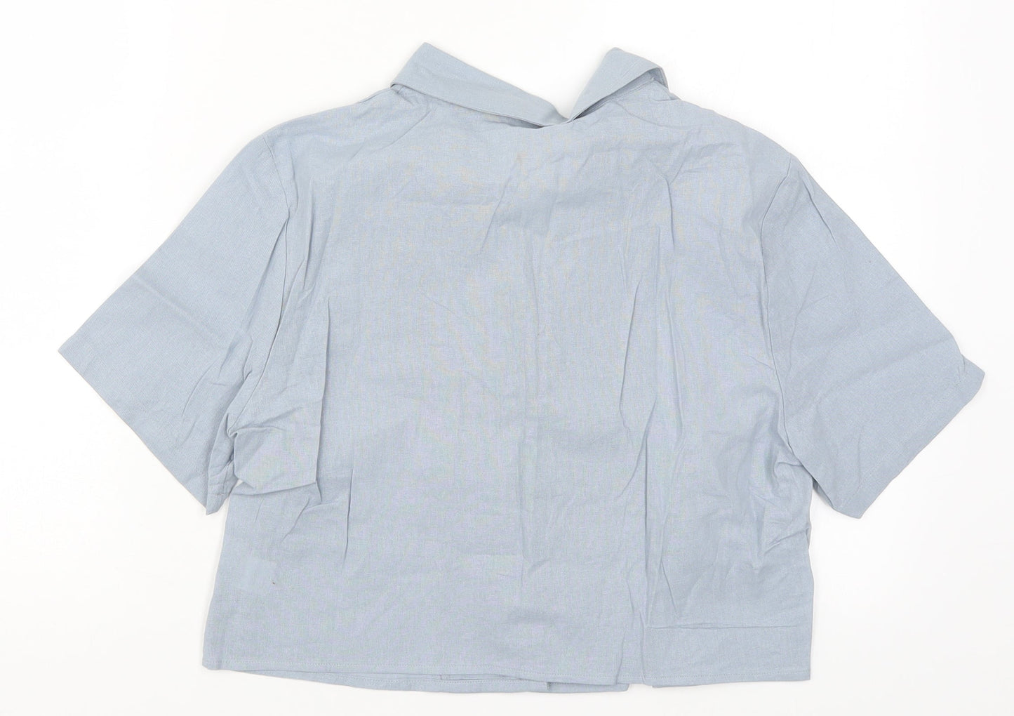 SheIn Womens Blue   Basic Button-Up Size M