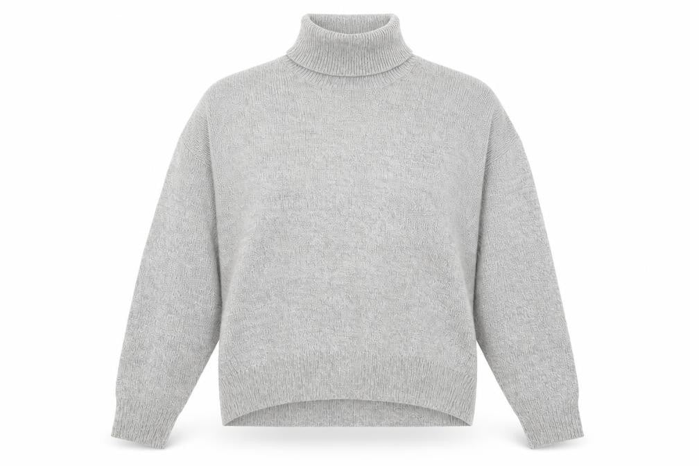 H&M Womens Grey  Knit Pullover Jumper Size M