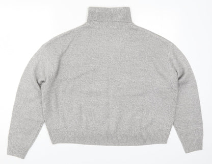 H&M Womens Grey  Knit Pullover Jumper Size M